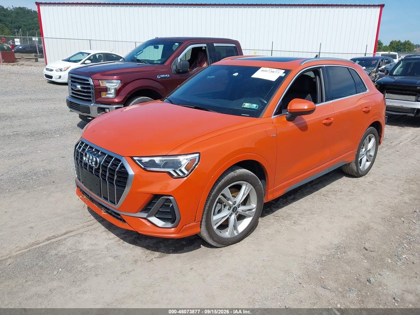 Vin: wa1eedf37m1045043, lot: 46573424, audi q3 premium plus 45 tfsi s line quattro tiptronic 20212