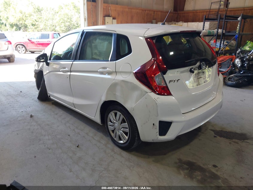 Vin: 3hggk5h56fm725003, lot: 46573461, honda fit lx 20153