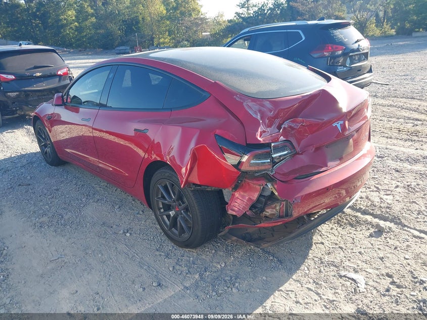 Vin: 5yj3e1eb7mf026522, lot: 46573495, tesla model 3 long range dual motor all-wheel drive 20213