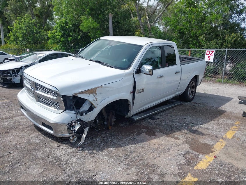 Vin: 1c6rr7jt0js106539, lot: 46573506, ram 1500 laramie  4x4 6'4 box 20182