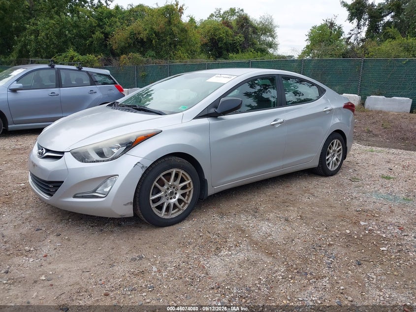 Vin: kmhdh4ae4fu226342, lot: 46573627, hyundai elantra se 20152
