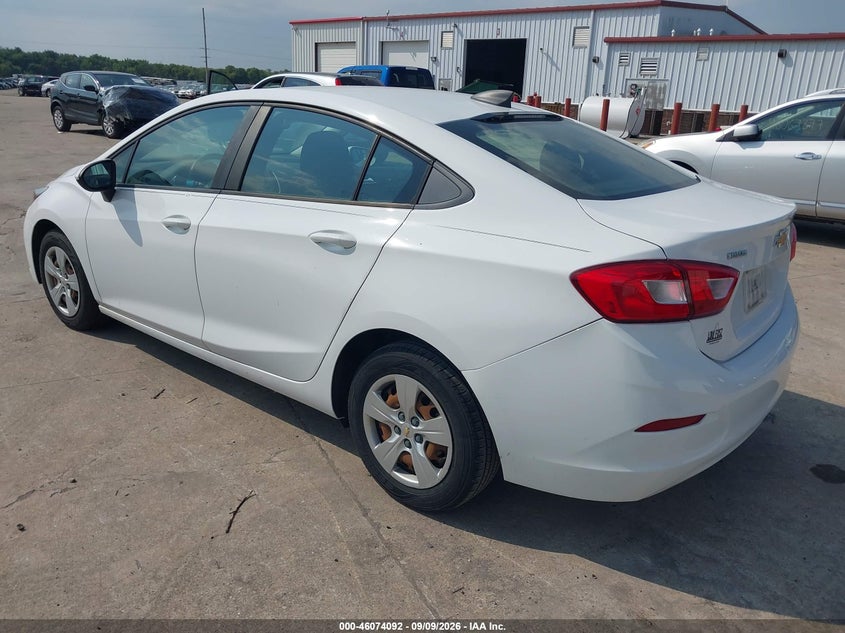 Vin: 1g1bc5sm3j7226614, lot: 46573639, chevrolet cruze ls auto 20183