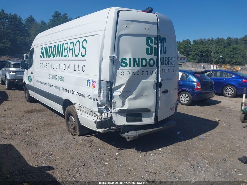 Vin: w1w4echy0lt036843, lot: 46573706, mercedes-benz sprinter 2500 high roof v6 20203