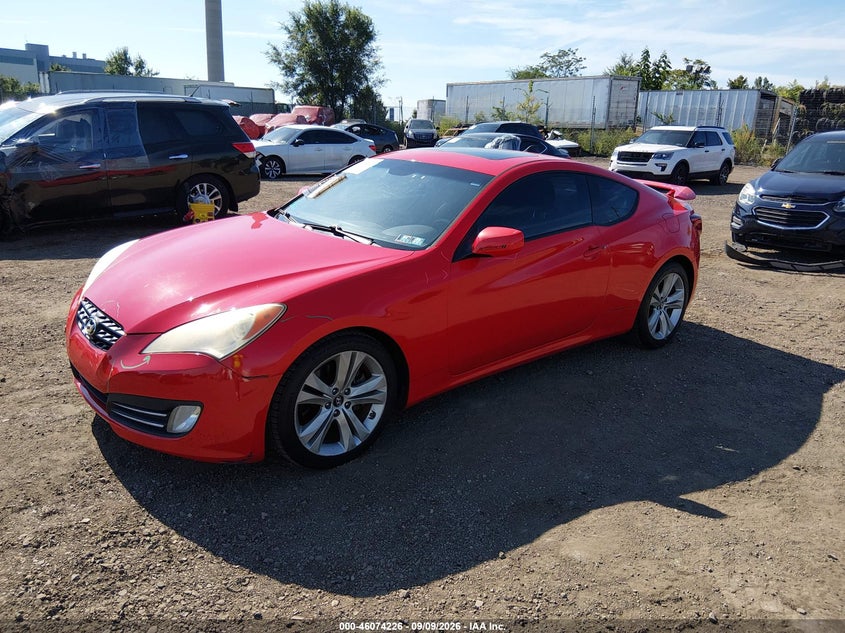 Vin: kmhht6kd3au004501, lot: 46573773, hyundai genesis 2.0t premium 20102