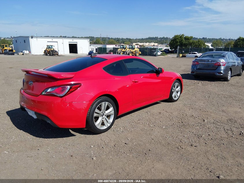 Vin: kmhht6kd3au004501, lot: 46573773, hyundai genesis 2.0t premium 20104