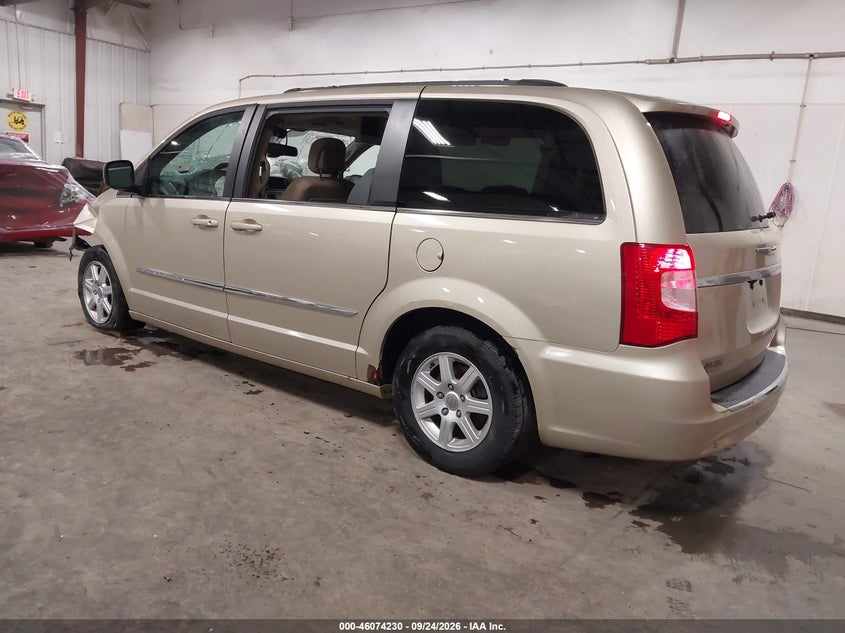 Vin: 2c4rc1bg8cr118385, lot: 46573777, chrysler town & country touring 20123