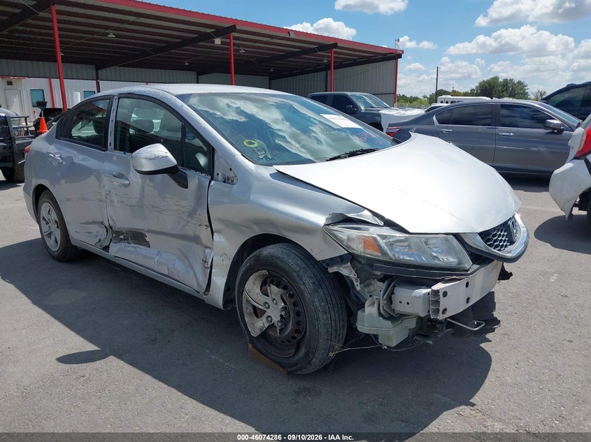 Vin: 2hgfb2f57dh560538, lot: 46573833, honda civic lx 20131