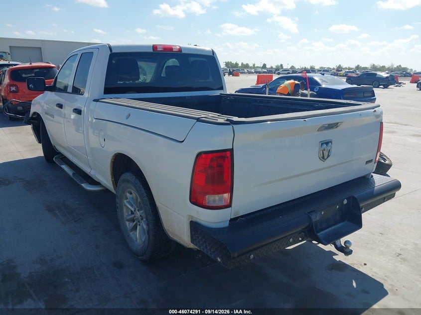 Vin: 1c6rd6fp0cs262782, lot: 46573838, ram 1500 tradesman 20123