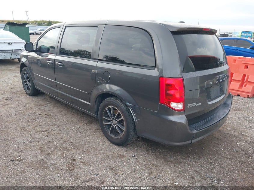 Vin: 2c4rdgbgxgr115834, lot: 46573855, dodge grand caravan se plus 20163