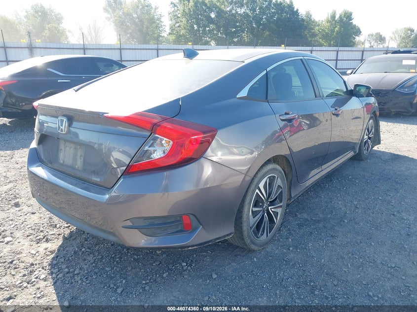 Vin: 19xfc1f43ge031360, lot: 46573907, honda civic ex-t 20164