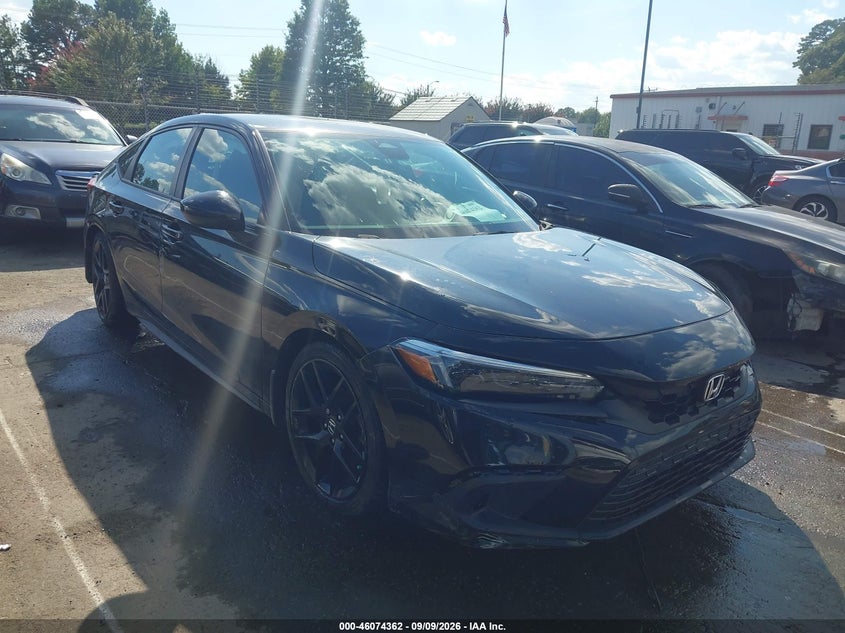 Vin: 19xfl2h87ne003581, lot: 46573909, honda civic sport 20221