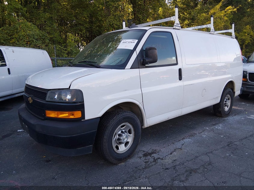 Vin: 1gcwgafp6m1214877, lot: 46573916, chevrolet express cargo rwd 2500 regular wheelbase wt 20212