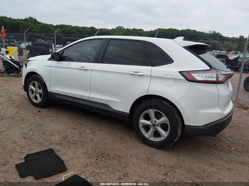 Vin: 2fmpk4g97gbb60451, lot: 46573922, ford edge se 20163