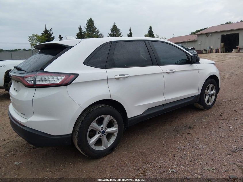 Vin: 2fmpk4g97gbb60451, lot: 46573922, ford edge se 20164