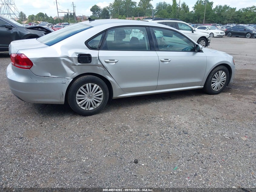 Vin: 1vwap7a32ec026538, lot: 46573940, volkswagen passat 2.5l s 20144