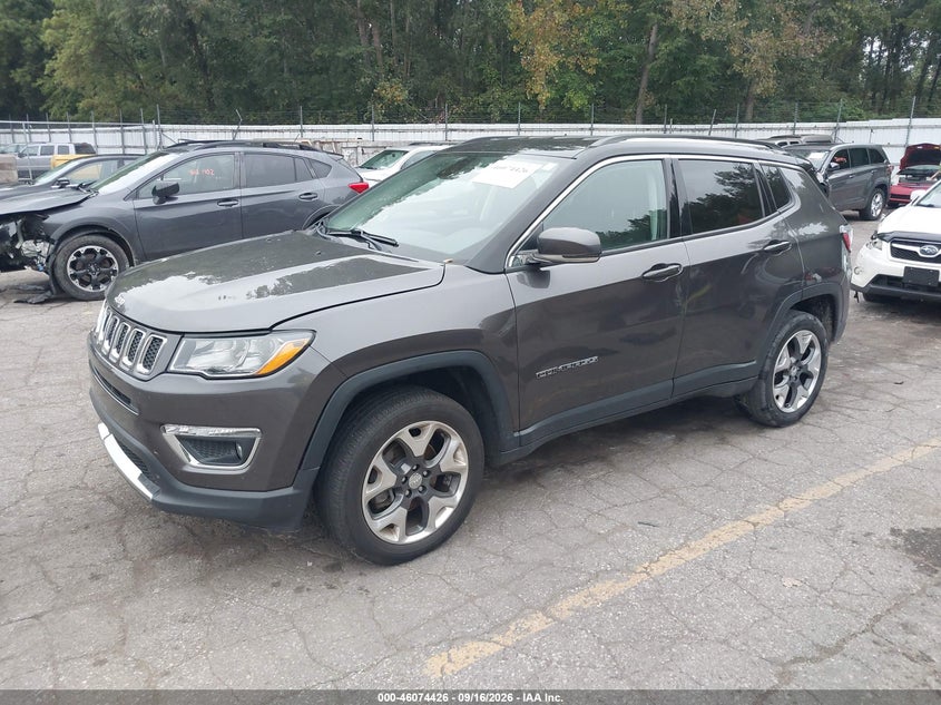 Vin: 3c4njdcb9jt402188, lot: 46573973, jeep compass limited 4x4 20182