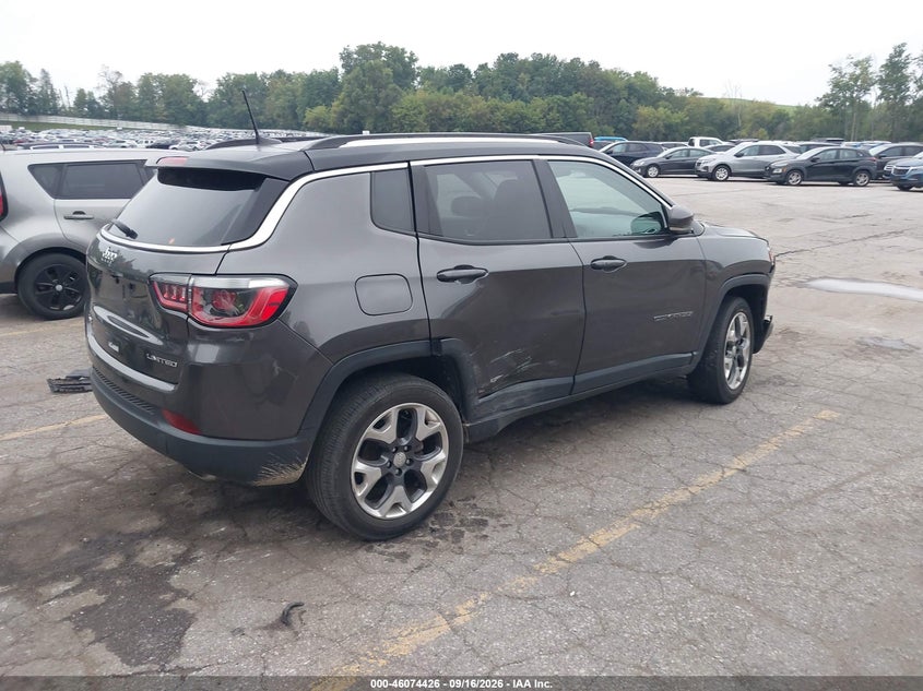 Vin: 3c4njdcb9jt402188, lot: 46573973, jeep compass limited 4x4 20184