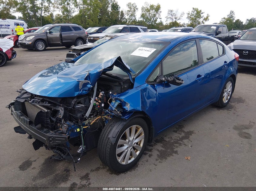 2014 Kia Forte, Front End, IAAI, VIN KNAFX4A62E5122091 — photo 2