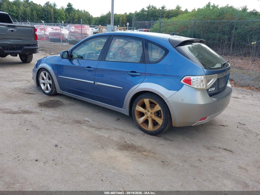 SUBARU IMPREZA OUTBACK SPORT 2008 VIN JF1GH63688H831257