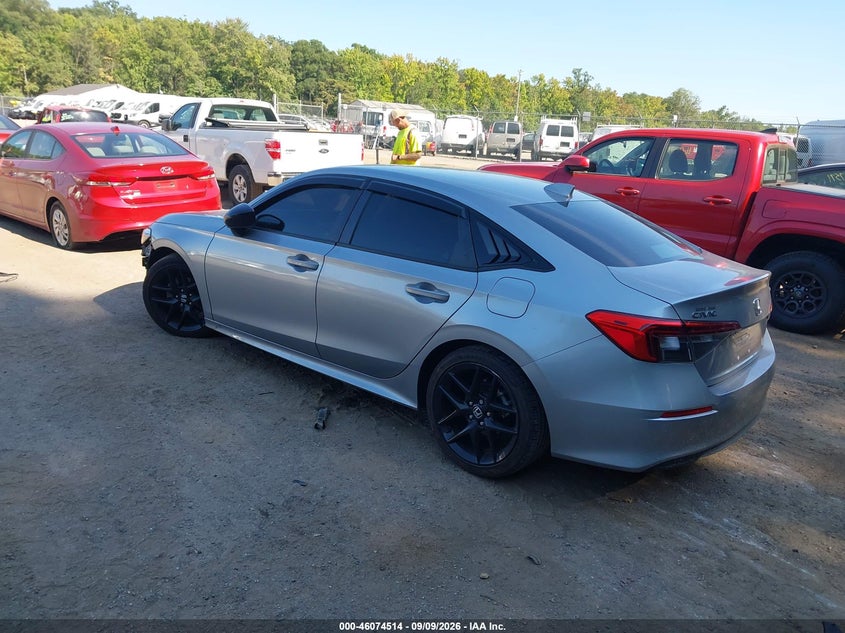Vin: 2hgfe2f52rh509141, lot: 46574061, honda civic sport 20243