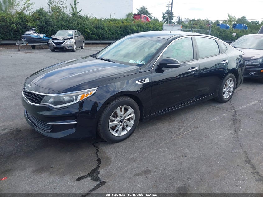 Vin: 5xxgt4l34hg168995, lot: 46574096, kia optima lx 20172