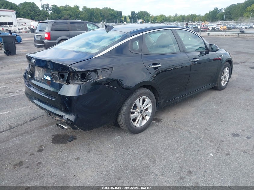 Vin: 5xxgt4l34hg168995, lot: 46574096, kia optima lx 20174