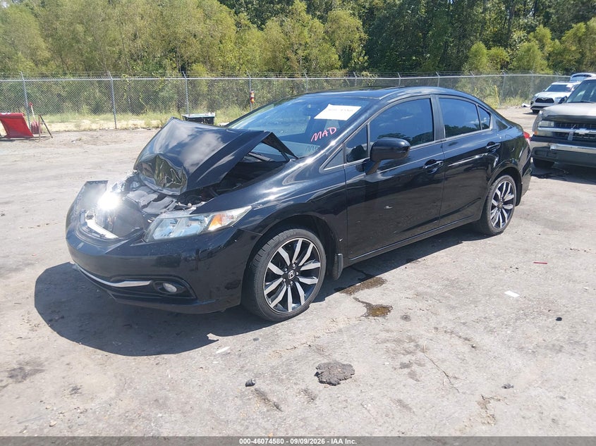 Vin: 2hgfb2f94fh511707, lot: 46574127, honda civic ex-l 20152