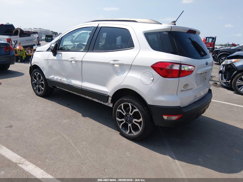 Vin: maj6p1ul3jc249057, lot: 46574151, ford ecosport se 20183