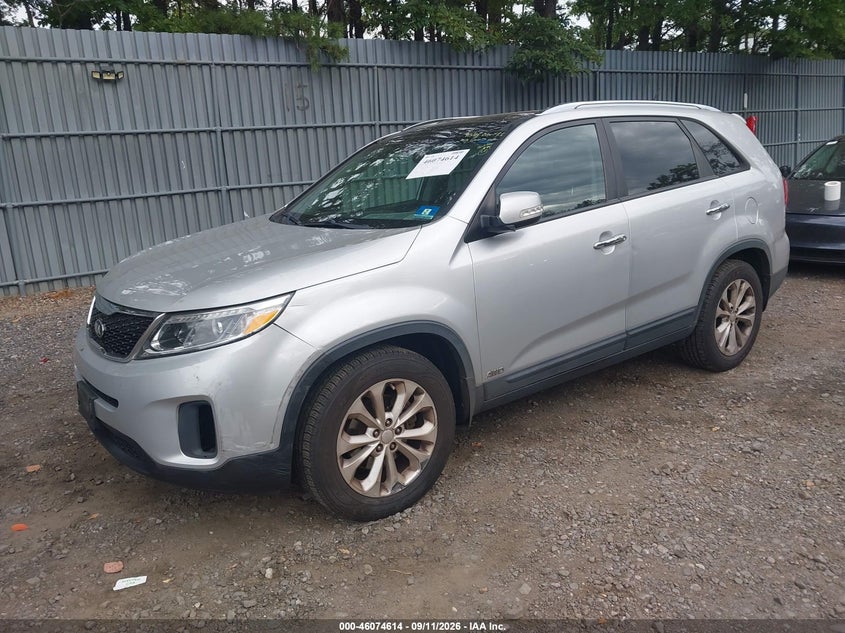 Vin: 5xykuda75eg539022, lot: 46574161, kia sorento ex v6 20142