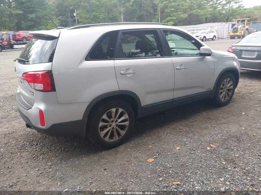 Vin: 5xykuda75eg539022, lot: 46574161, kia sorento ex v6 20144