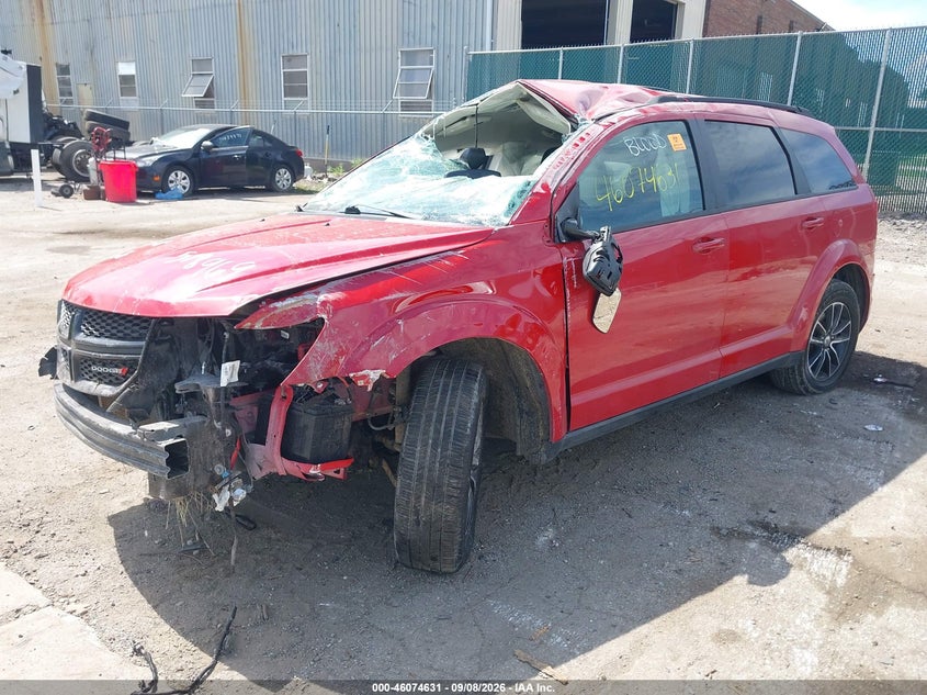 Vin: 3c4pdcab7jt518969, lot: 46574178, dodge journey se 20182