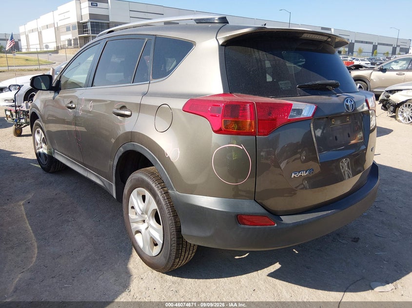 Vin: jtmzfrev6fd075186, lot: 46574218, toyota rav4 le 20153