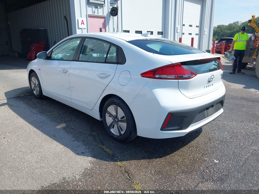 Vin: kmhc65lc4lu233564, lot: 46574221, hyundai ioniq hybrid blue 20203
