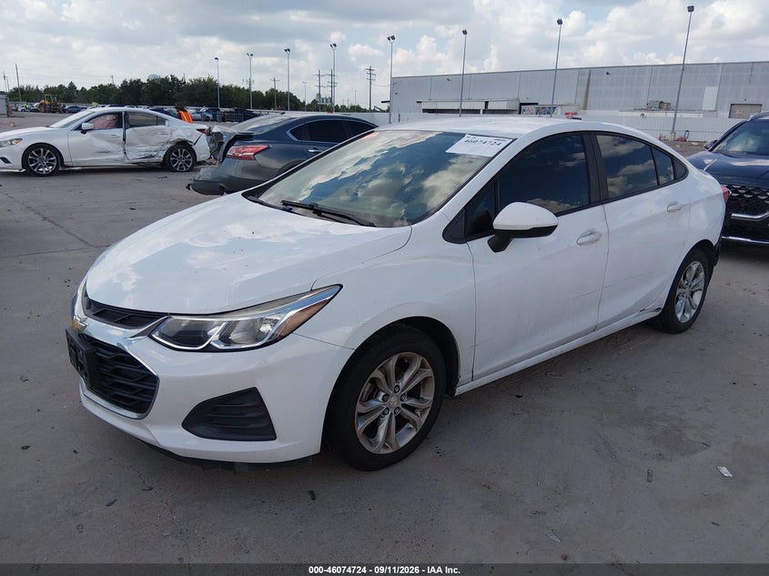 Vin: 1g1bc5sm3k7127535, lot: 46574271, chevrolet cruze ls 20192