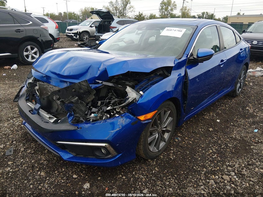 Vin: 19xfc1f37me001281, lot: 46574327, honda civic ex 20212