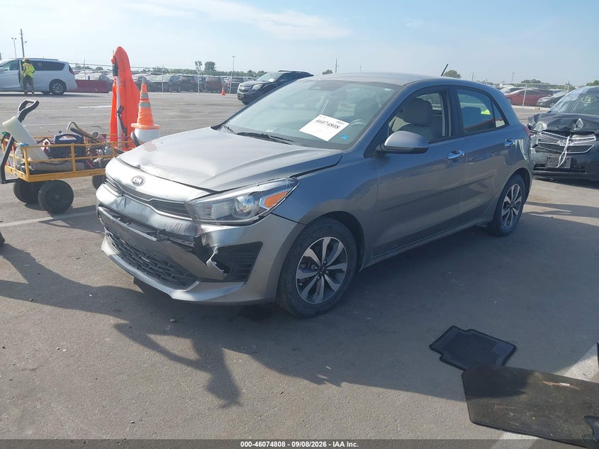 Vin: 3kpa25ad1me406900, lot: 46574355, kia rio 5-door s 20212