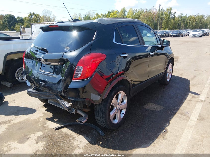Vin: kl4cjasb1gb741815, lot: 46574416, buick encore 20164