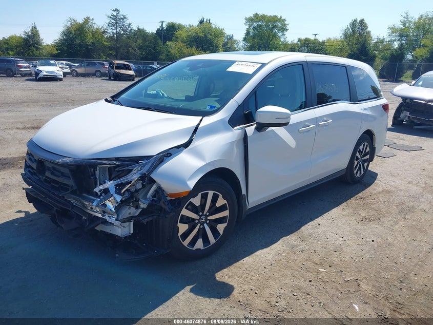 Vin: 5fnrl6h62sb030311, lot: 46574423, honda odyssey ex-l 20252