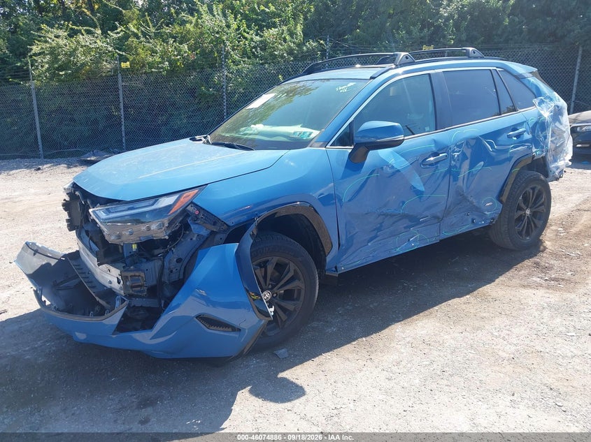 Vin: jtm16rfv0nd066963, lot: 46574433, toyota rav4 hybrid se 20222