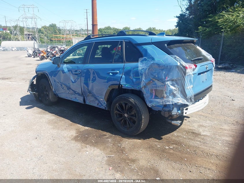 Vin: jtm16rfv0nd066963, lot: 46574433, toyota rav4 hybrid se 20223