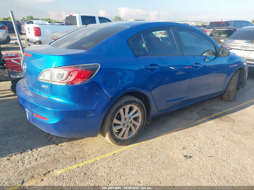 Vin: jm1bl1v77c1676584, lot: 46574437, mazda mazda3 i touring 20124