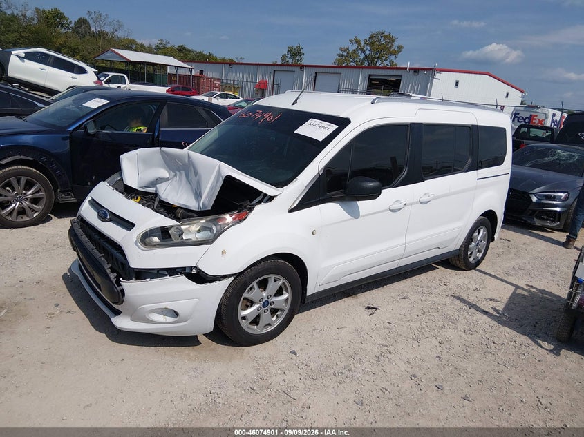 Vin: nm0ge9f79f1182810, lot: 46574448, ford transit connect xlt 20152