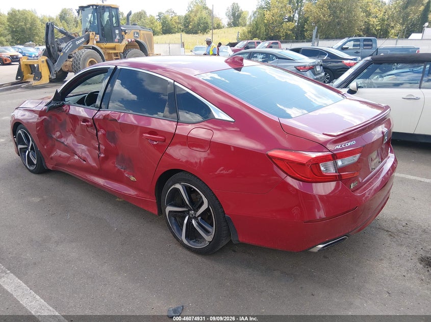 Vin: 1hgcv1f37la095890, lot: 46574478, honda accord sport 20203