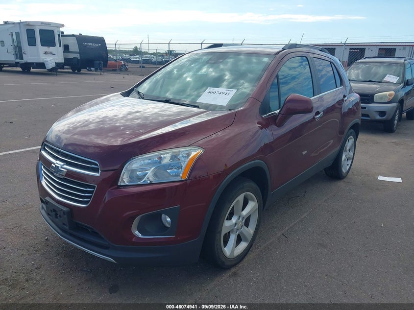 Vin: 3gncjrsb4gl236183, lot: 46574488, chevrolet trax ltz 20162