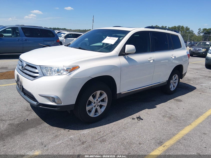 TOYOTA HIGHLANDER 2013 VIN 5TDZK3EH7DS119023