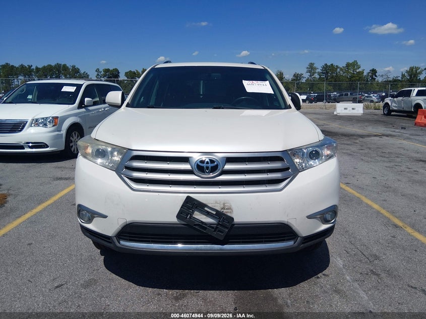 TOYOTA HIGHLANDER 2013 VIN 5TDZK3EH7DS119023