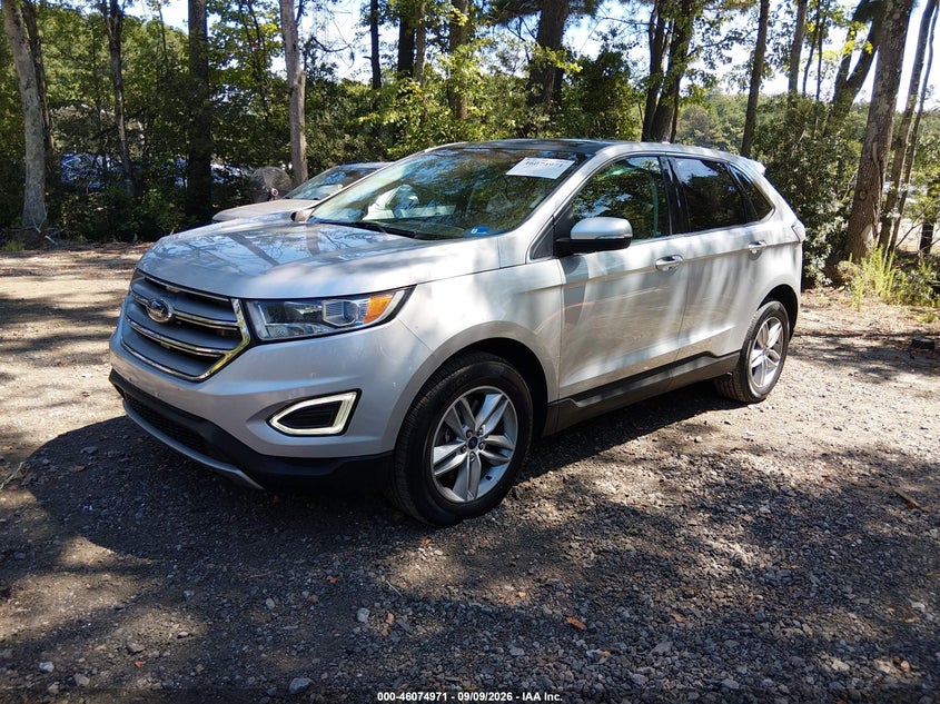 Vin: 2fmtk4j97fbb54350, lot: 46574518, ford edge sel 20152
