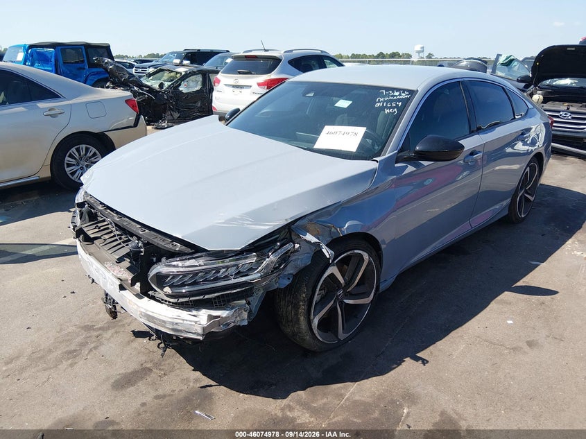 Vin: 1hgcv1f37na041654, lot: 46574525, honda accord sport 20222
