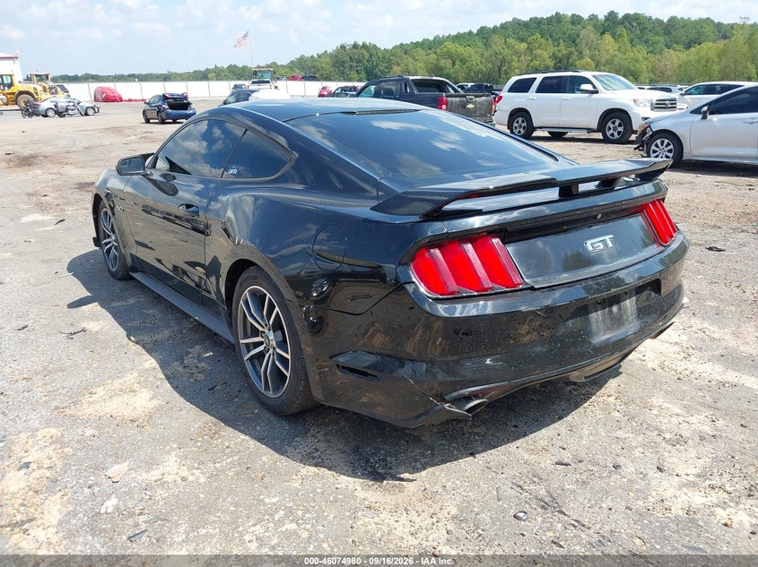Vin: 1fa6p8cf1f5348900, lot: 46574526, ford mustang gt 20153