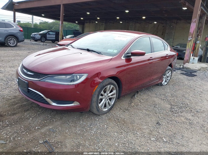 2015 Chrysler 200, Левый зад, IAAI, VIN 1C3CCCAB7FN642771 — фото 2